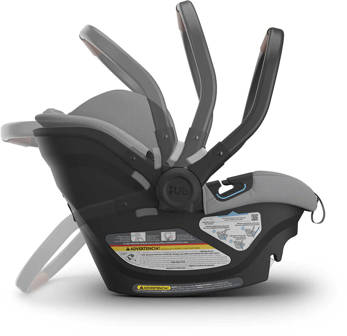 Aria Lightweight Infant Car Seat - Anthony (Light Grey) - TINY WHISPERS