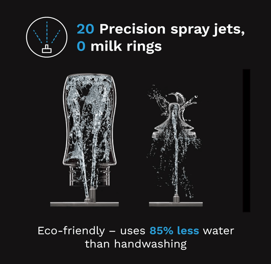 Baby Brezza Bottle Washer Pro – 20 - Jet All - in - One Washer, Sterilizer & Dryer - TINY WHISPERS