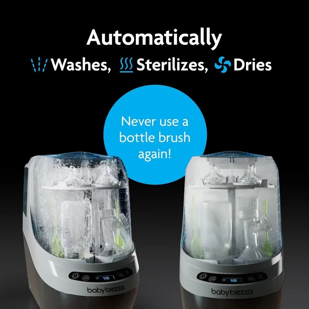 Baby Brezza Bottle Washer Pro – 20 - Jet All - in - One Washer, Sterilizer & Dryer - TINY WHISPERS