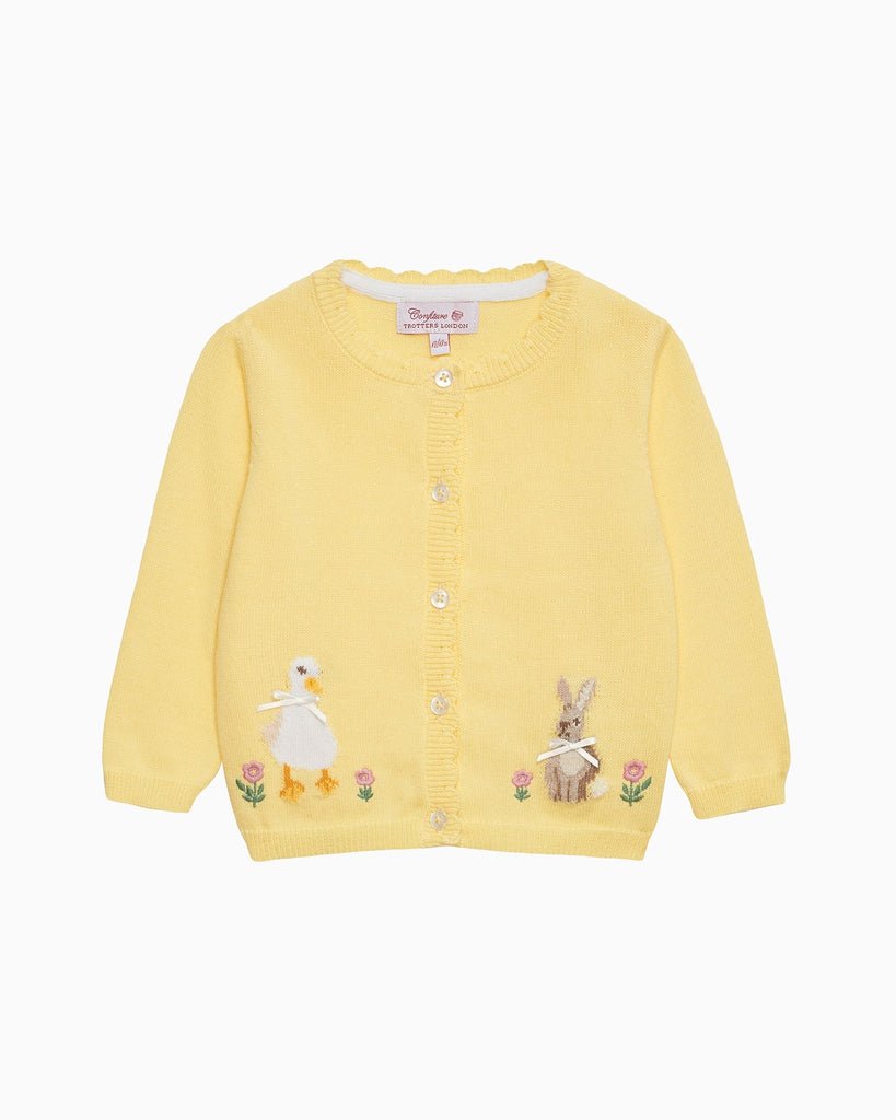 Baby Duck and Bunny Cardigan - TINY WHISPERS
