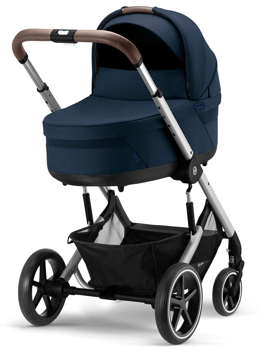 Balios S Lux 2 Stroller + Cot S Lux 2 Bundle - Silver Frame / Ocean Blue - TINY WHISPERS