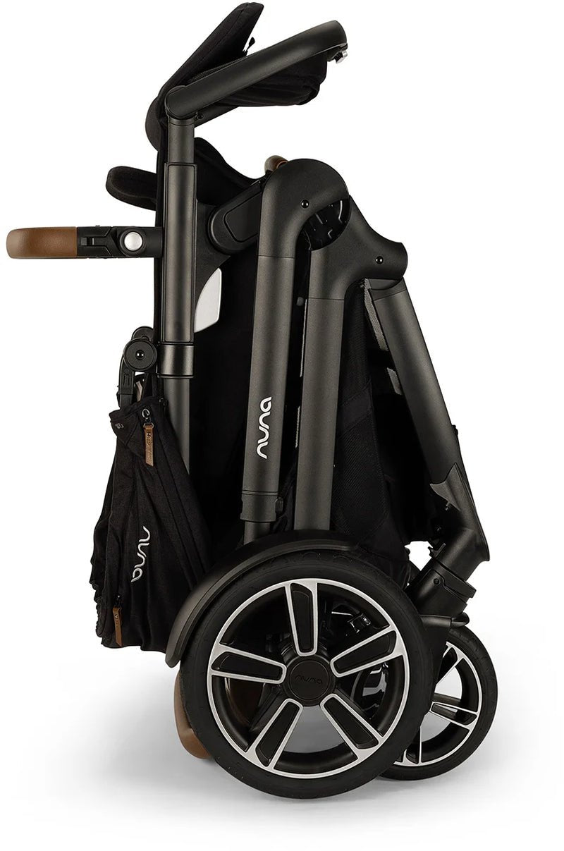 DEMI Next Stroller with Rider Board - Caviar - TINY WHISPERS
