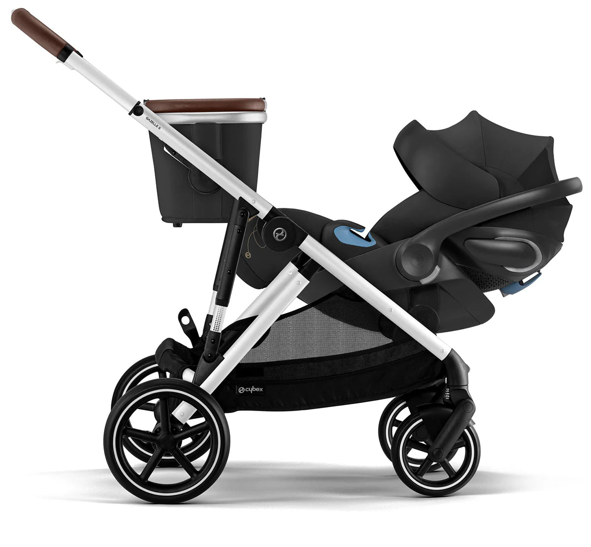 Gazelle S 2 Double Stroller Bundle - Black Frame / Moon Black - TINY WHISPERS