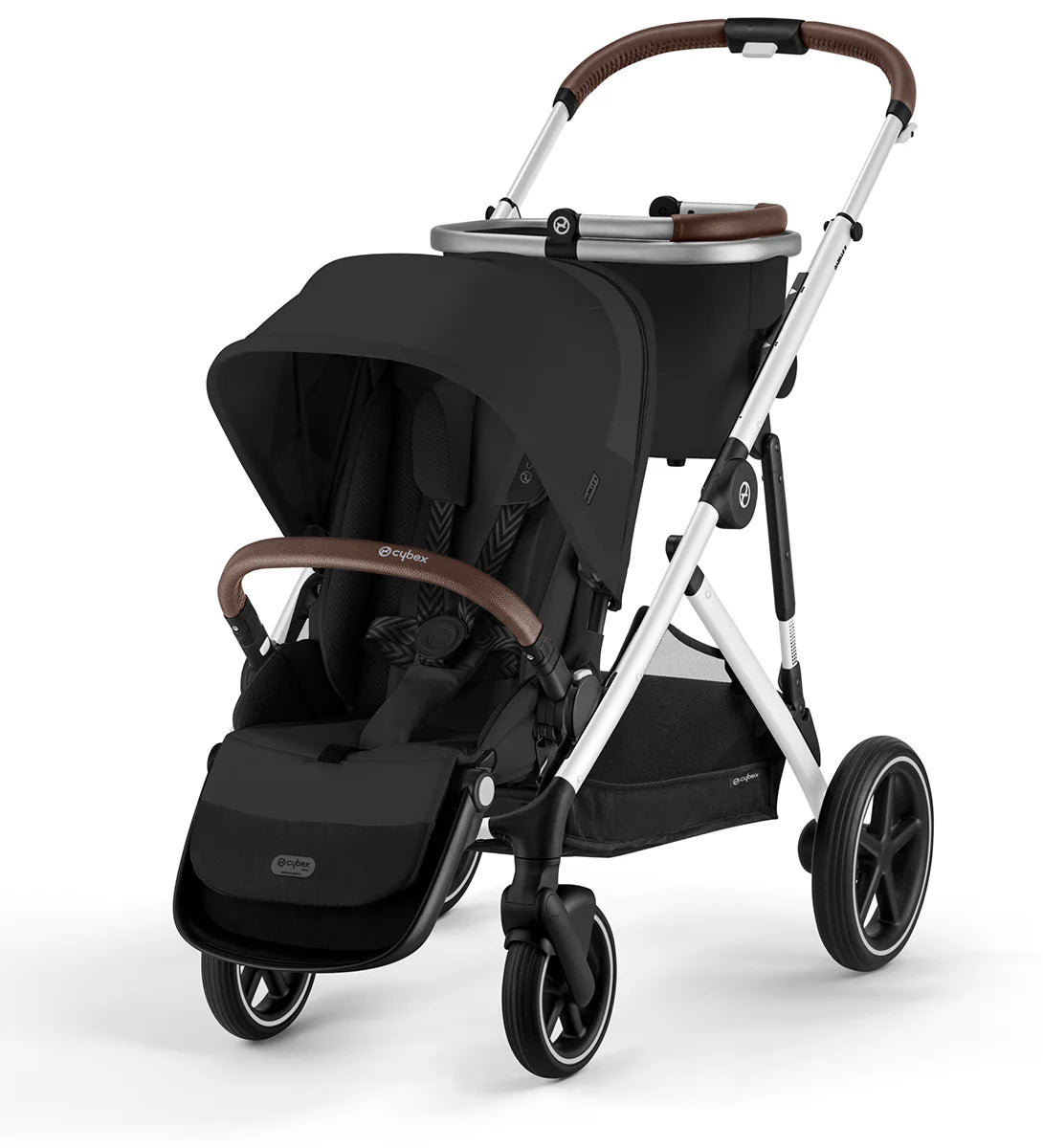 Gazelle S 2 Double Stroller Bundle - Black Frame / Moon Black - TINY WHISPERS