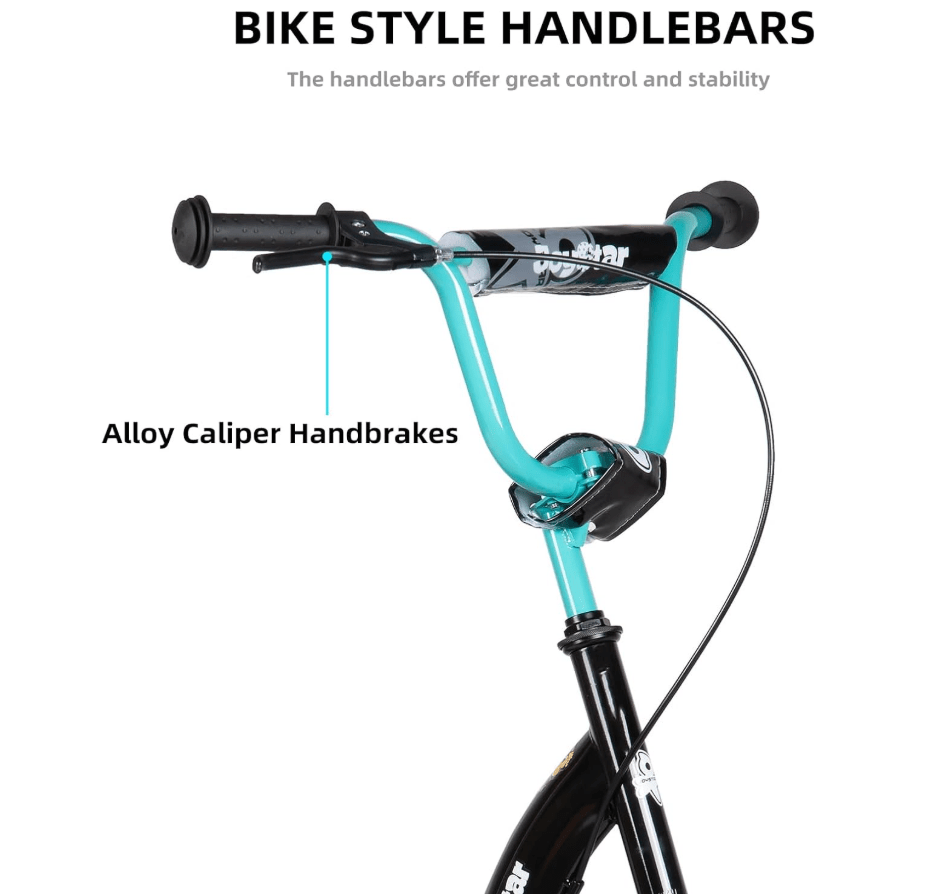 JOYSTAR Conway Kids Kick Scooter – 12″ Inflatable Wheels & Adjustable Handlebar - TINY WHISPERS