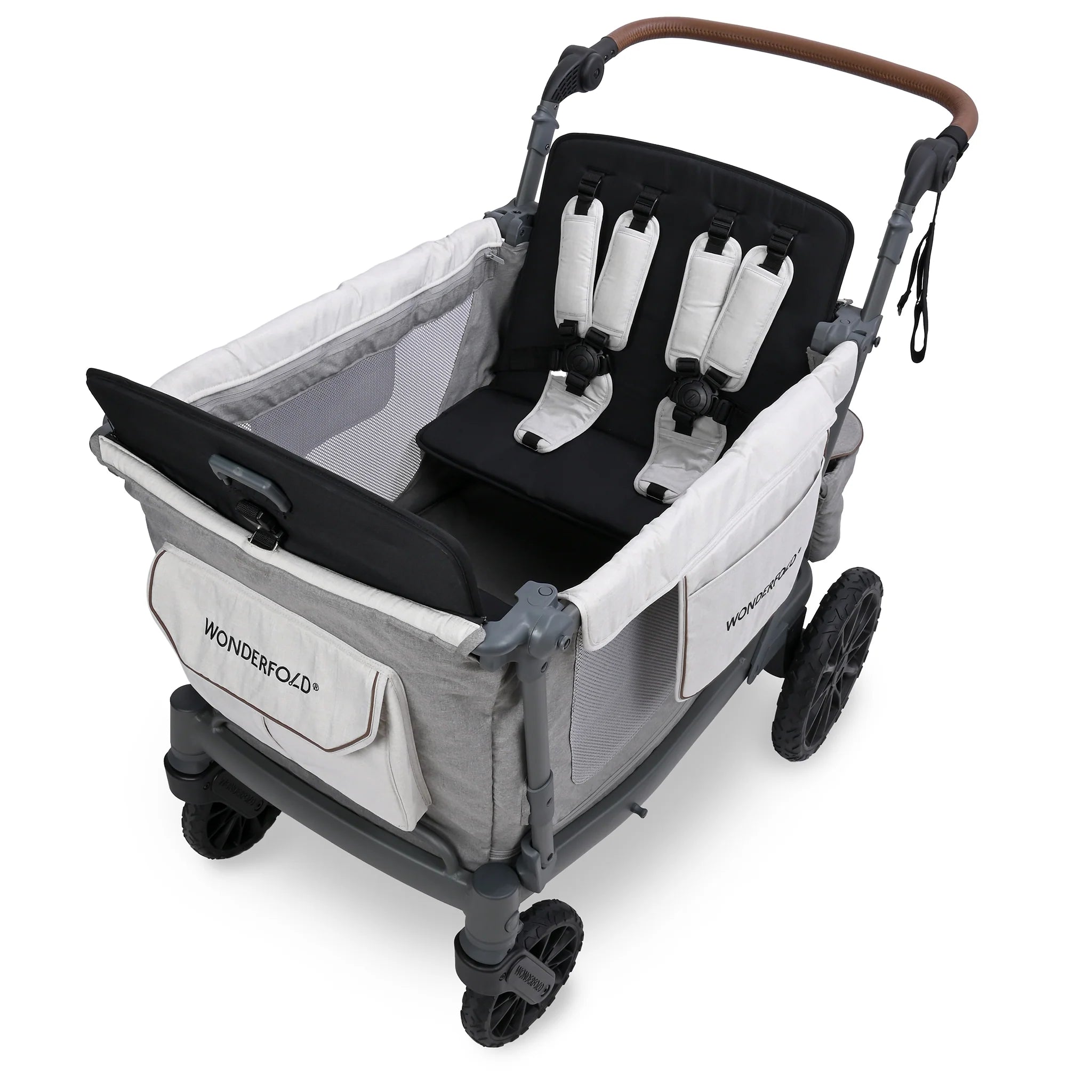 L4 Quad (4 Seater) Stroller Wagon - Gray - TINY WHISPERS