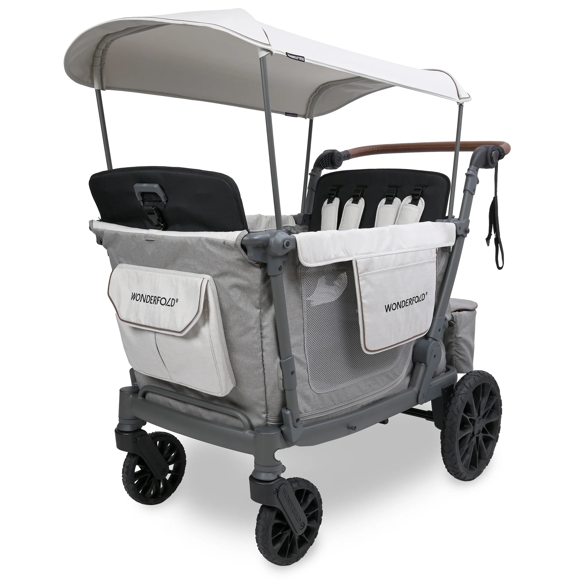 L4 Quad (4 Seater) Stroller Wagon - Gray - TINY WHISPERS