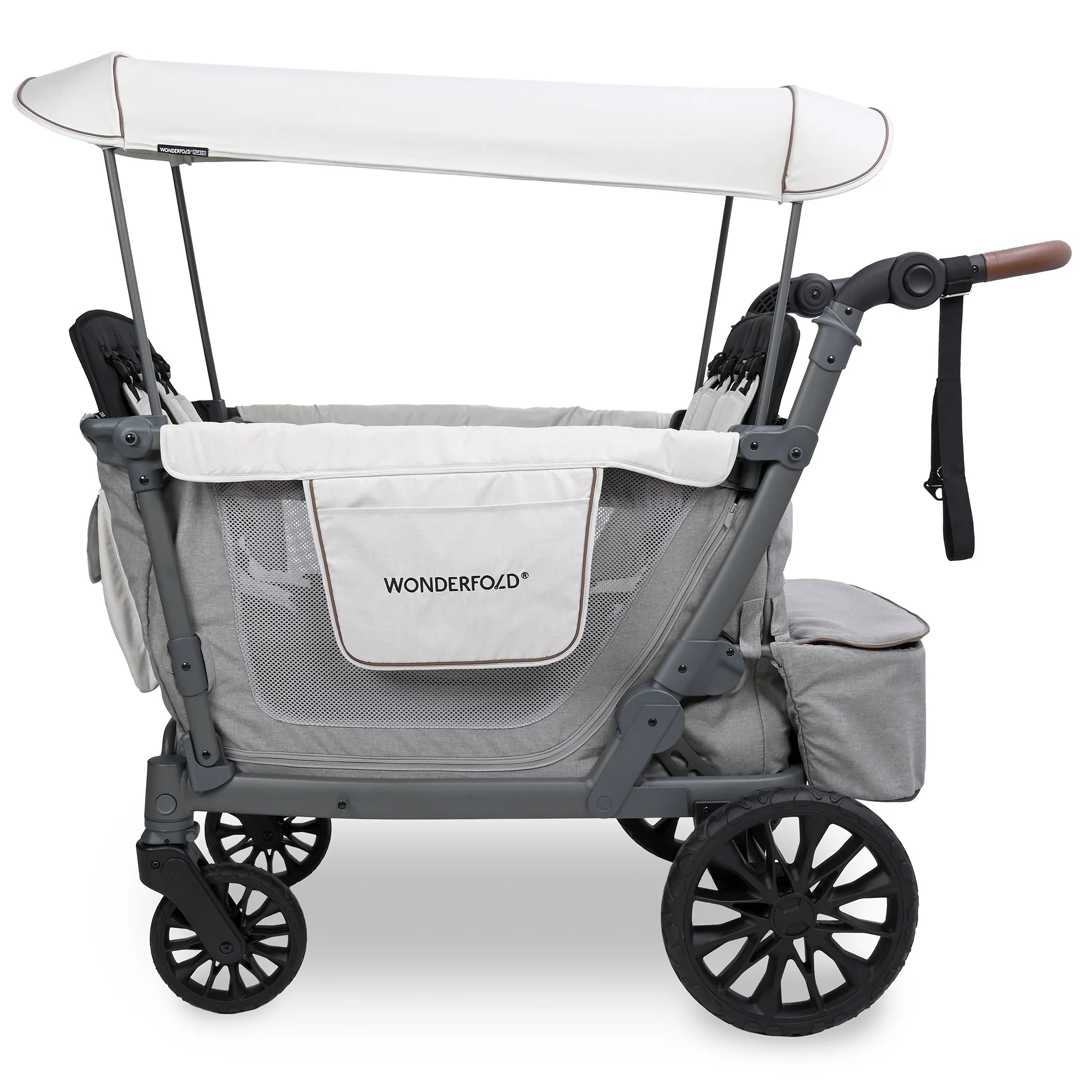 L4 Quad (4 Seater) Stroller Wagon - Gray - TINY WHISPERS