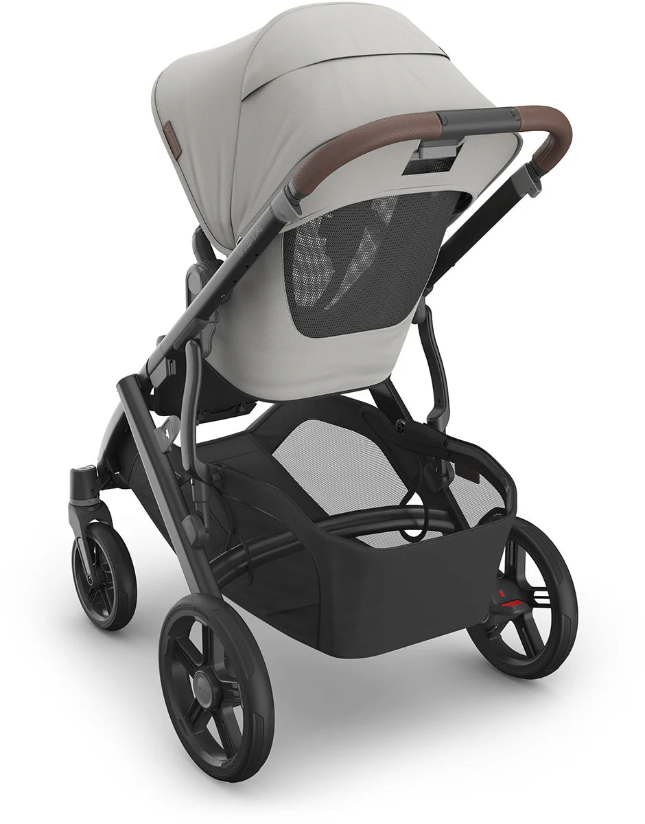 Vista V3 Single - To - Double Stroller - Savannah (Pearl Gray Jacquard) - TINY WHISPERS