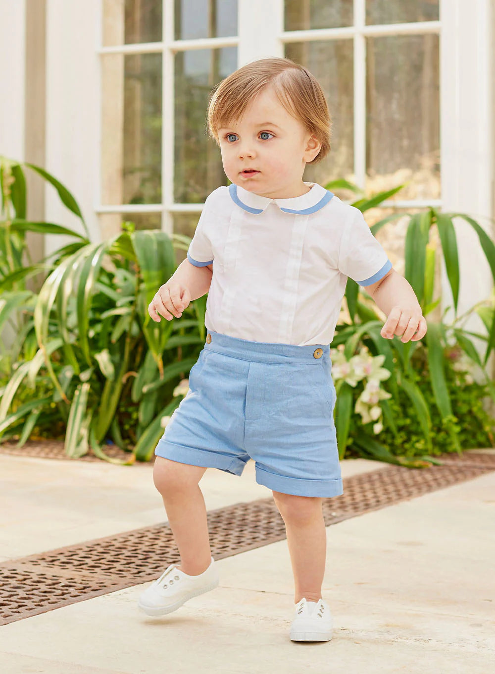 The Rupert Set in French/Blue White