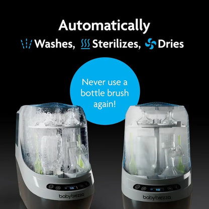Baby Brezza Bottle Washer Pro – 20 - Jet All - in - One Washer, Sterilizer & Dryer - TINY WHISPERS