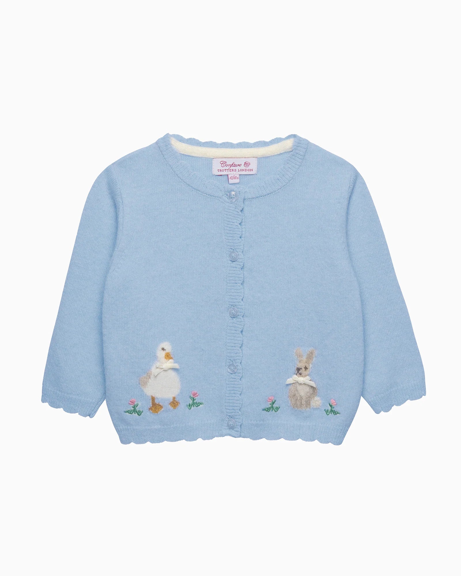 Baby Duck and Bunny Cardigan - TINY WHISPERS