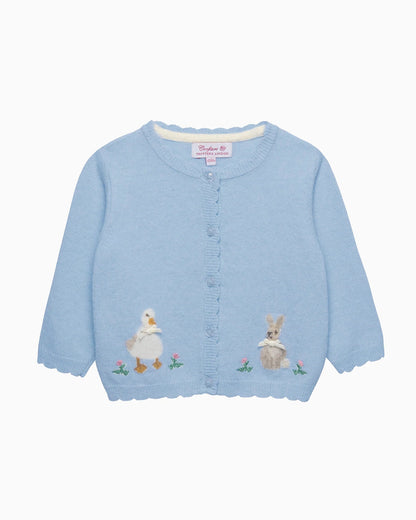 Baby Duck and Bunny Cardigan - TINY WHISPERS
