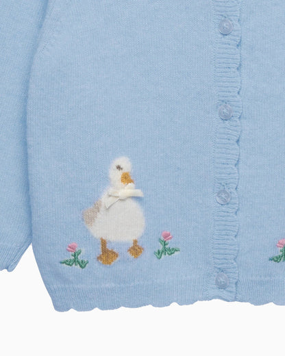 Baby Duck and Bunny Cardigan - TINY WHISPERS