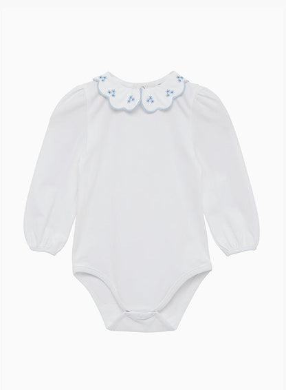 Baby Long Sleeved Petal Floral Bodysuit - TINY WHISPERS