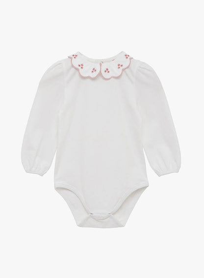 Baby Long Sleeved Petal Floral Bodysuit - TINY WHISPERS