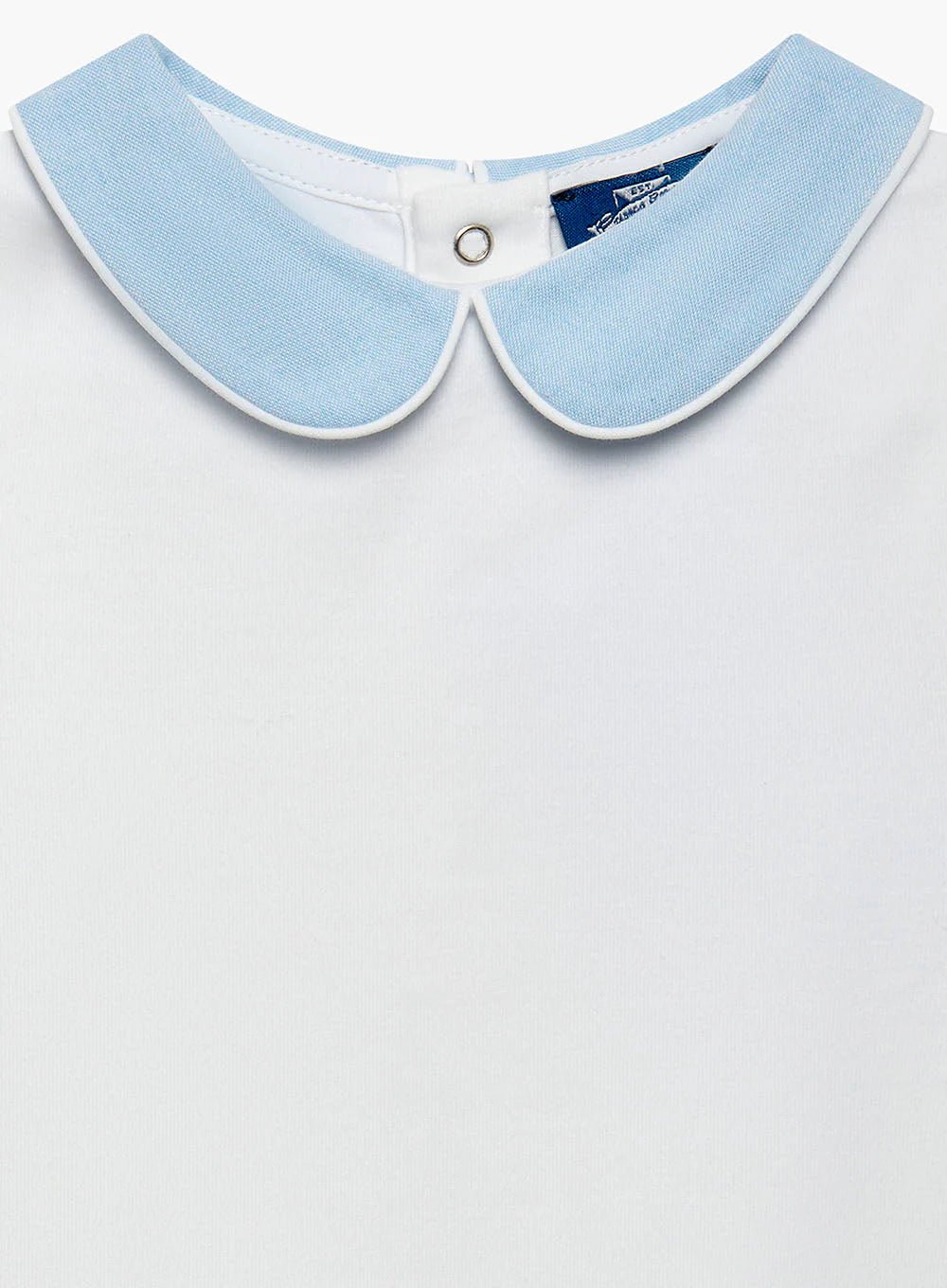Baby Short - Sleeved Milo Chambray Collar Bodysuit - TINY WHISPERS