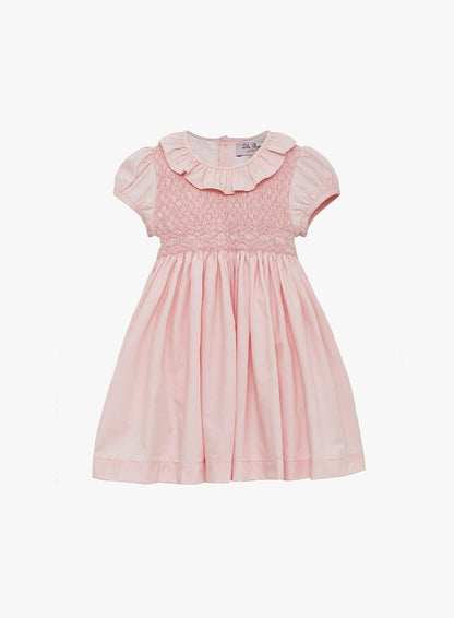 Baby Willow Rose Hand Smocked Dress - TINY WHISPERS