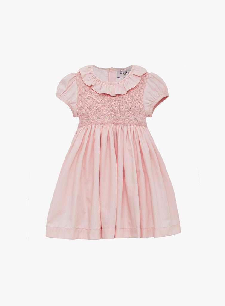 Baby Willow Rose Hand Smocked Dress - TINY WHISPERS