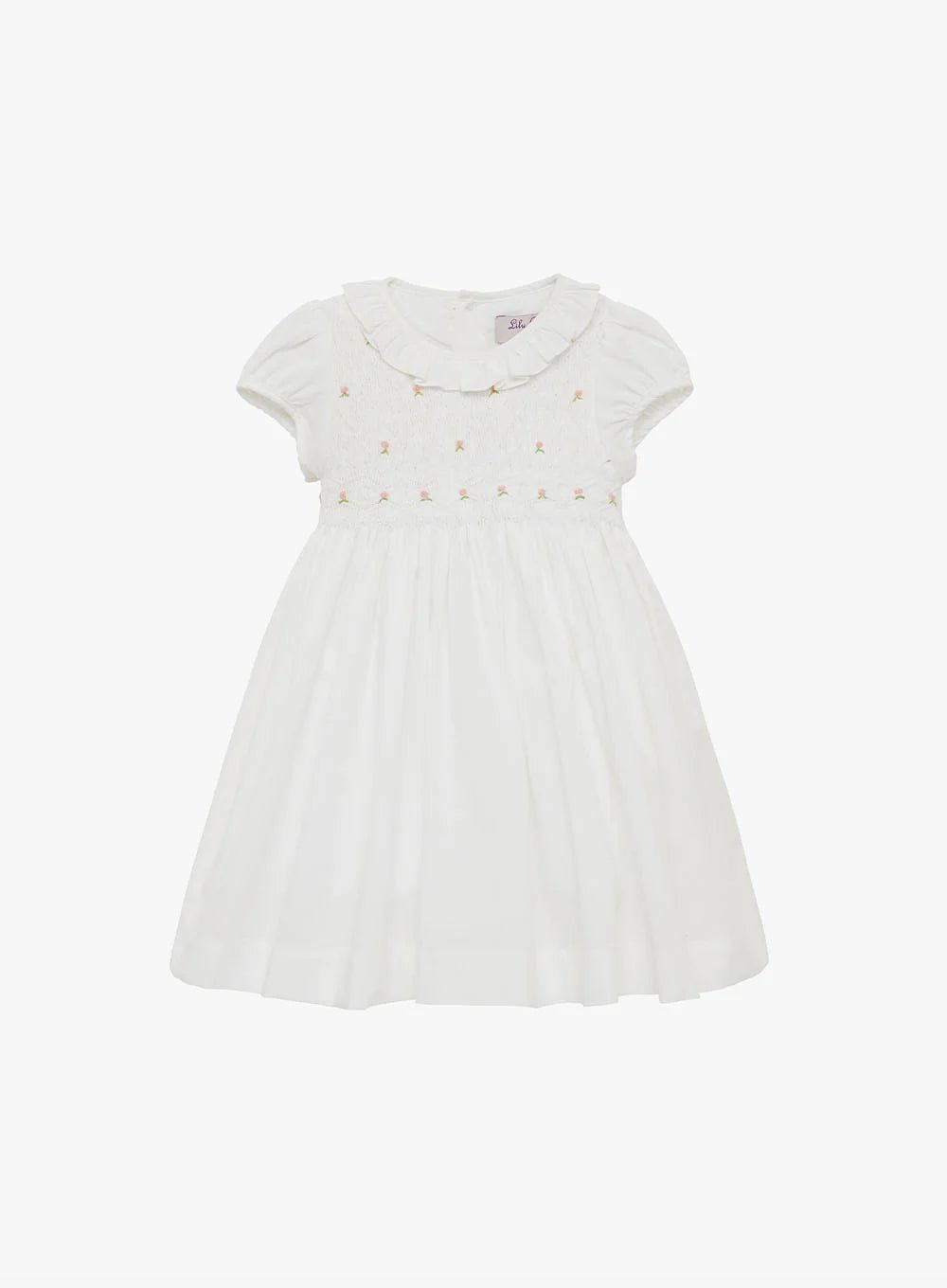 Baby Willow Rose Hand Smocked Dress - TINY WHISPERS