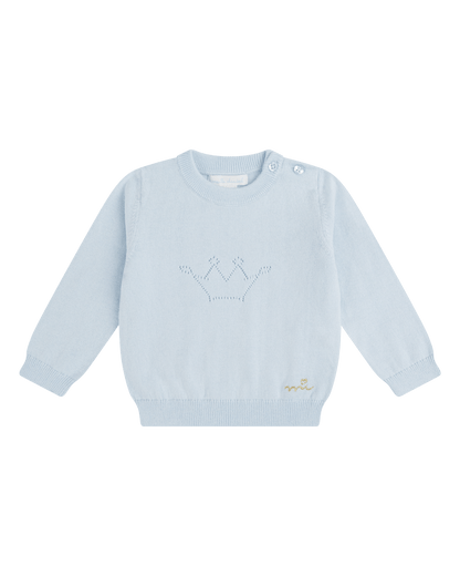 Cashmere Pointelle Crown Crawler Set - TINY WHISPERS