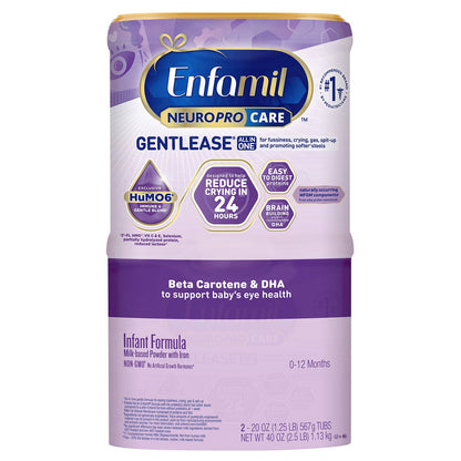 Enfamil Neuropro Care Gentlease Formula, 20 Oz, 2 - Pack - TINY WHISPERS