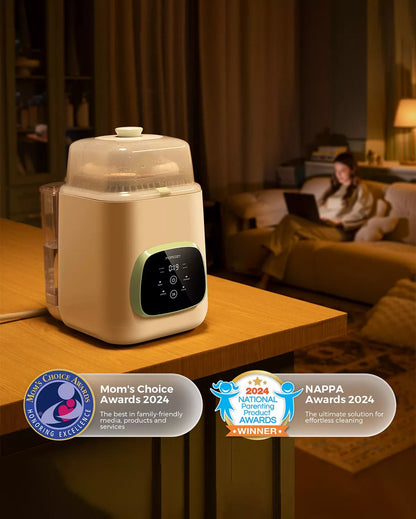 Momcozy KleanPal Baby Bottle Washer – Compact, Portable & UV - C Sterilizer - TINY WHISPERS