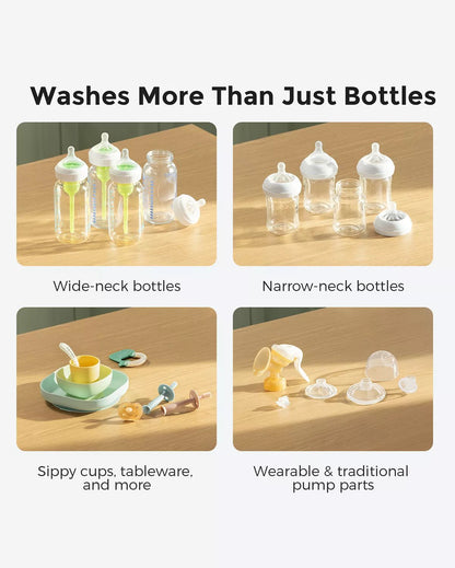 Momcozy KleanPal Baby Bottle Washer – Compact, Portable & UV - C Sterilizer - TINY WHISPERS
