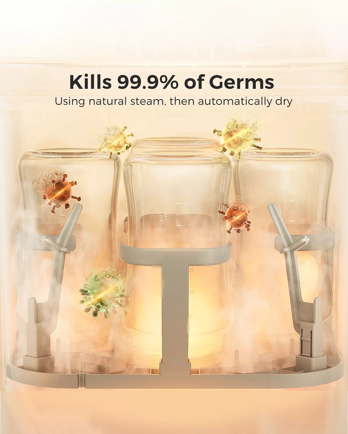 Momcozy KleanPal Baby Bottle Washer – Compact, Portable & UV - C Sterilizer - TINY WHISPERS