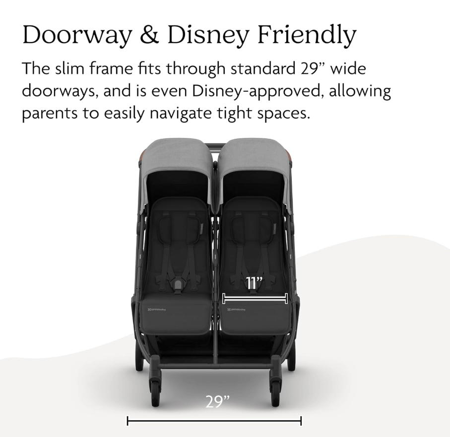 UPPABABY Minu Duo Lightweight Double Stroller – Compact & Travel - Friendly for Twins (0–4 Yrs) - TINY WHISPERS