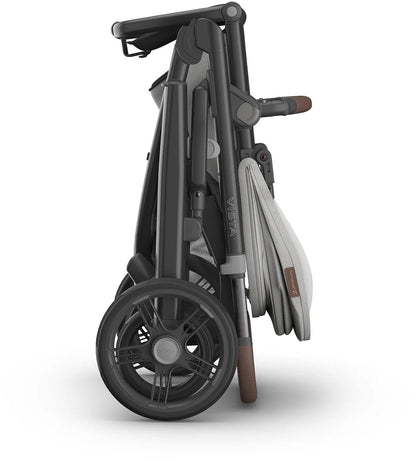 Vista V3 Single - To - Double Stroller - Savannah (Pearl Gray Jacquard) - TINY WHISPERS