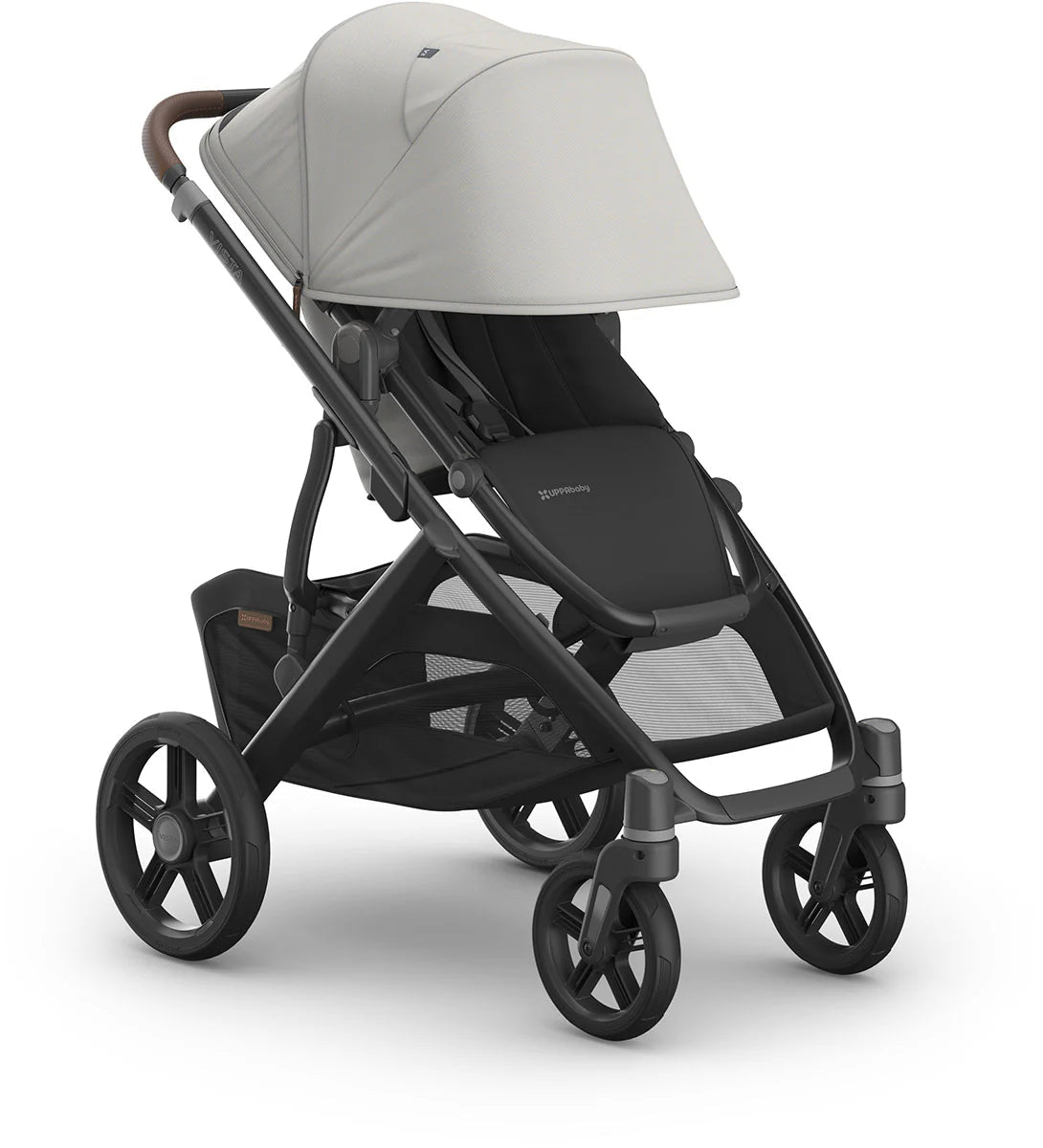 Vista V3 Single - To - Double Stroller - Savannah (Pearl Gray Jacquard) - TINY WHISPERS