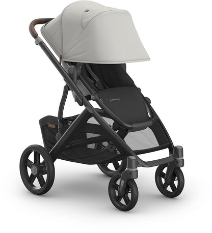 Vista V3 Single - To - Double Stroller - Savannah (Pearl Gray Jacquard) - TINY WHISPERS