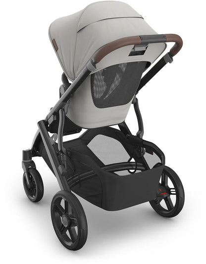 Vista V3 Single - To - Double Stroller - Savannah (Pearl Gray Jacquard) - TINY WHISPERS