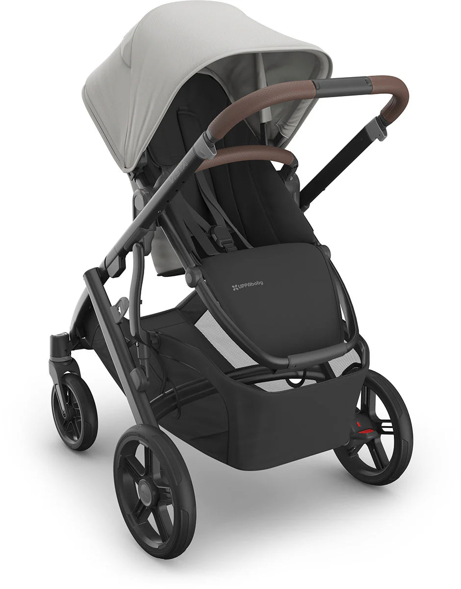 Vista V3 Single - To - Double Stroller - Savannah (Pearl Gray Jacquard) - TINY WHISPERS